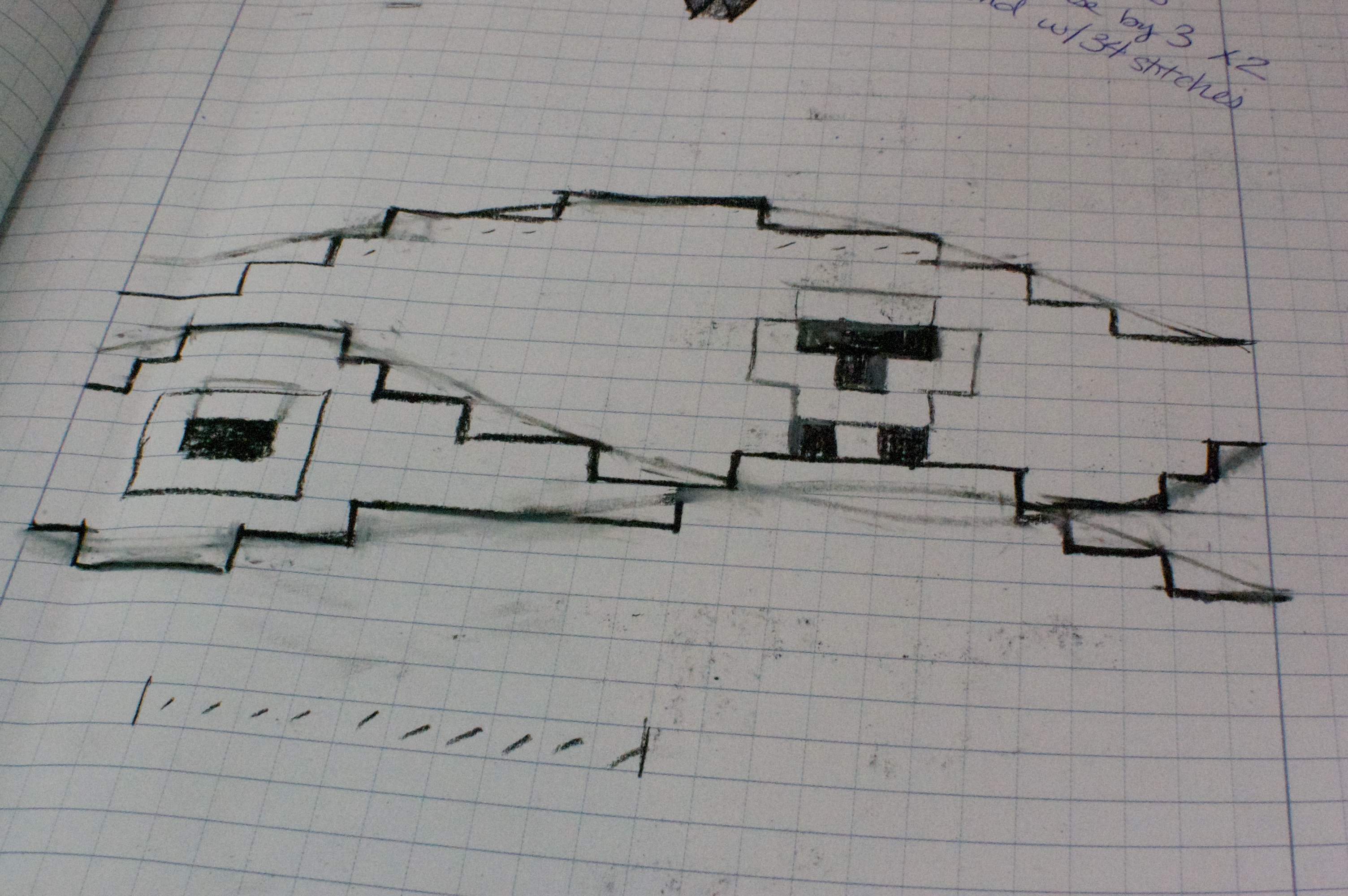 Sketching for a color chart