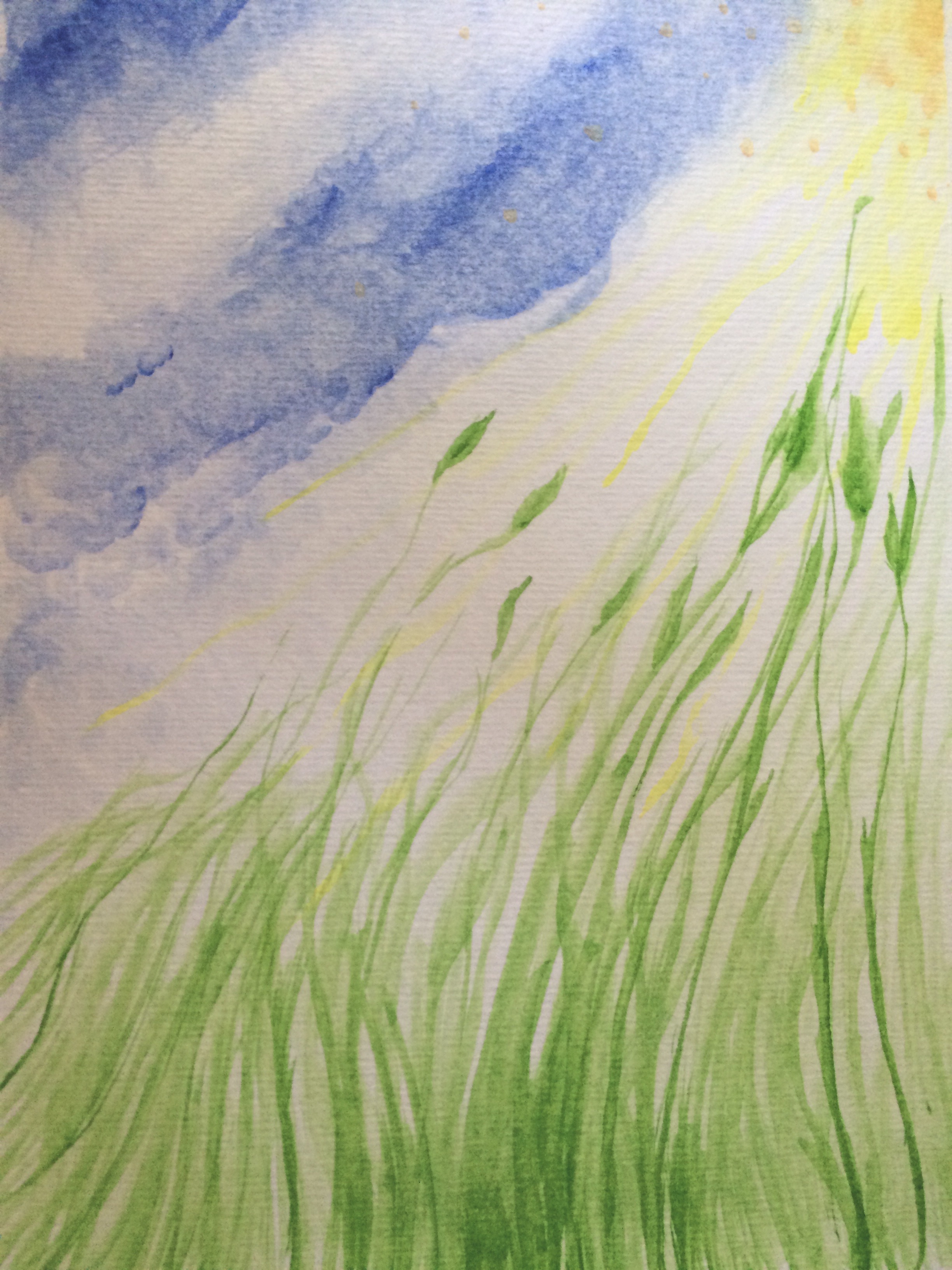 Abstract watercolor painting